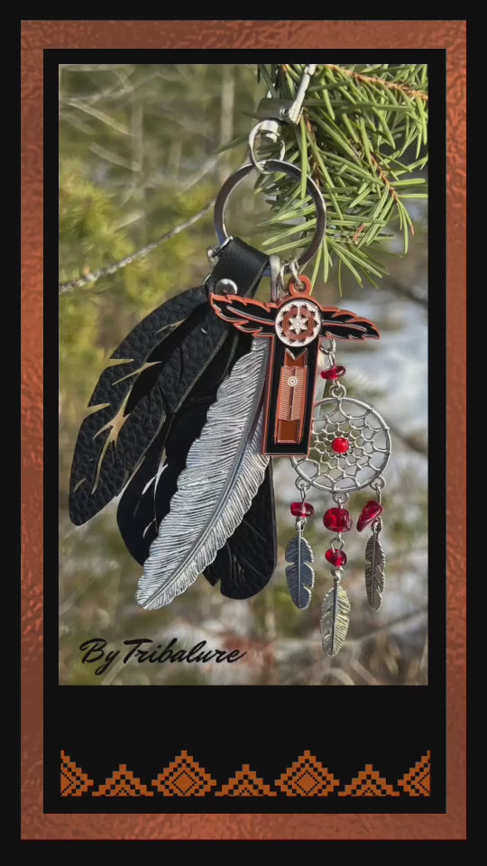 Feather & Dreamcatcher Keychain