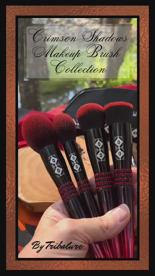 Crimson Shadows Makeup Brush Collection