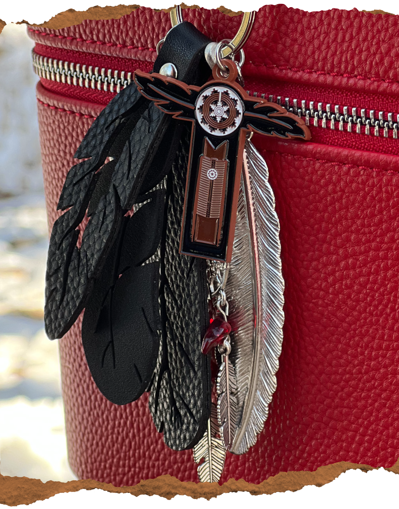 Feather & Dreamcatcher Keychain